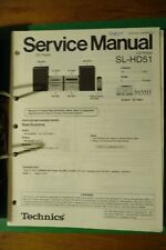 Service Manual-Anleitung für Technics SL-HD51  ,ORIGINAL !!