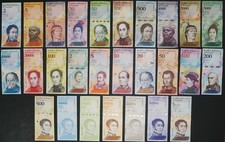27 Banknoten VENEZUELA 2 -