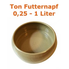 Ton Futter-Napf Kaninchen Hase Hundetrog Fressnapf 0,25 0,5 0,75 1L Futtertrog