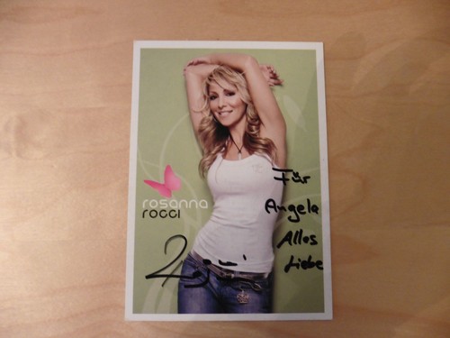 Rosanna rocci autogrammkarte - rocci,