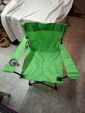 Anglerstuhl Campingstuhl mit Armlehne und Getränkehalter und Tragetasche