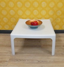 70er Jahre Couchtisch Beistelltisch 70x70H40 Peter Ghyczy Horn Collection retro