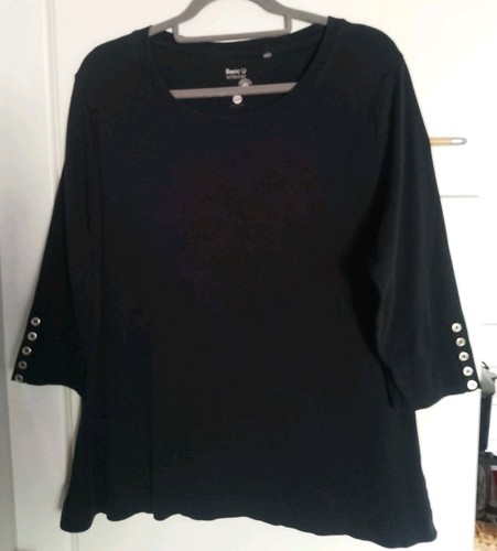 Shirt schwarz 46 - shirt, gr.
