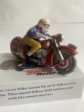 Blechspielzeug - Motorrad Welby Tin Treasures Racing Motorcycle