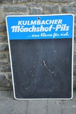 Altes Brauereischild/Preistafel Kulmbacher Mönchshof-Pils/Bayern,Reklameschild