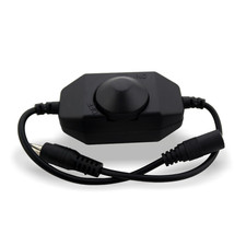LED Dimmer für LED-Stripes DC 12V/24V max. 6A Regler mit Koax Steckerkupplung 