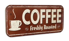 Blechschild "Coffee" Kaffee