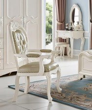 Echtholz Armlehne Luxus Sessel