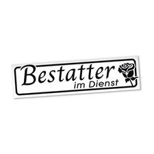 Bestatter Magnetschild Auto Bestattungsunternehmen Magnetfolie Geschenkidee