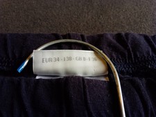 Street One Leggings Damen - blau - Gr. 34 unten gerafft