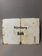 Zuglaufschild Metall DB Blech