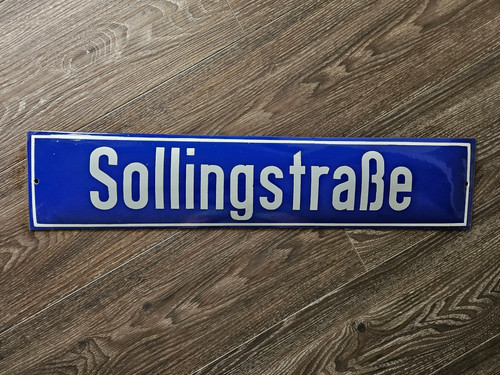 Altes emailleschild - altes,