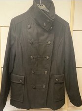 Schwarze Damen Mantel In