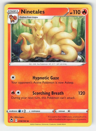 Ninetales 018 195 uncommon - 018/195,