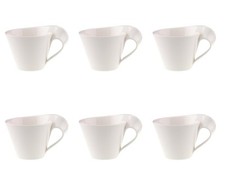 Villeroy & Boch NewWave Caffè 6er Set Café au lait Tassen 260ml weiß Porzellan