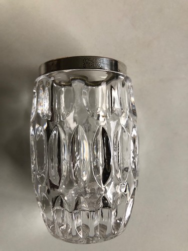 Kristallvase mit 925 sterling - kristallvase,