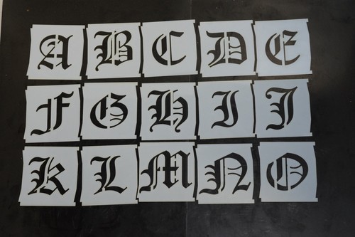 Alphabet buchstaben schablonen - buchstaben,