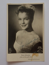 Romy Schneider signierte Autogrammkarte FBZ 1008 Kitty und die große Welt