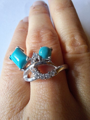 Extravaganter damen silberring - damen,