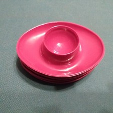 4 RETRO Eierbecher Plastik