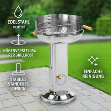 Säulengrill Edelstahl –