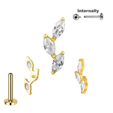 1,2mm Titan Labret 3 Ovale