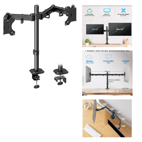 Dual monitorhalterung - monitorhalterung, 2