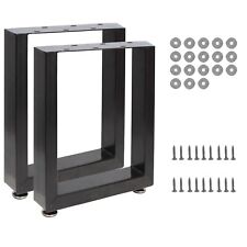 2x Tischgestell Tischkufen Tischuntergestell Stahl Schwarz Tisch DIY 60x72cm