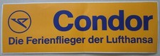 Aufkleber - Condor Die Ferienflieger der Lufthansa - Sticker