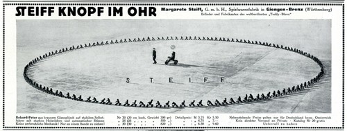 Steiff rekord peter reklame - steiff,