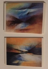 2 Postkarten, Set, Landschaft-