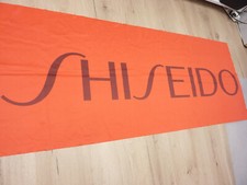 Große Shiseido Vintage Flagge Werbebanner Werbung 70er Jahre - ca. 167 x 57cm 