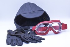 Leder fliegermütze - leder,