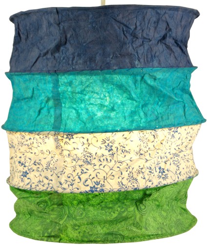 Runde boho papier hängelampe - runde,
