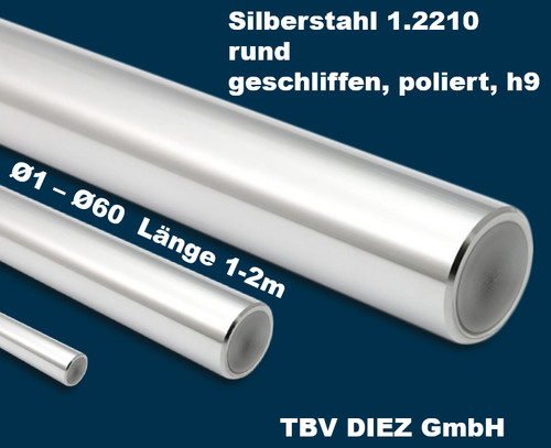 Silberstahl 2210 rund - silberstahl, 1.2210