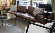 Flexform Ledersofa Lifesteel