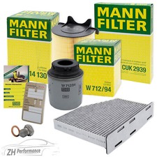 MANN-FILTER Inspektionspaket Filtersatz für VW Golf 6 5K AJ 1.2 1.4 TSI ab 2010