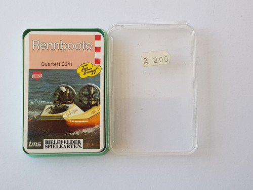Quartett kartenspiel rennboote - quartett,