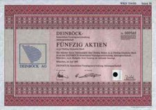 Deinböck Gründer 1989 München Braunschweig Salzgitter 2500 DM Immobilien DCM