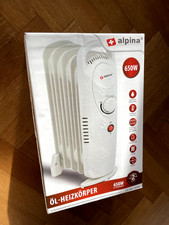 Ölradiator 650W Radiator Heizgerät weiss Öl Heizung Alpina Elektroheizung NEU