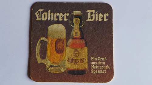 Bierdeckel lohrer bier - bierdeckel,