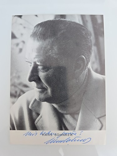 Hans söhnker autogramm - sÖhnker,