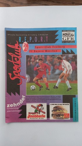 Stadionheft sc freiburg - 92/93,