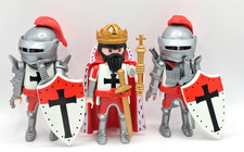 PLAYMOBIL RICHARD LÖWENHERZ mit LEIBGARDE zu Kreuzritter Templer Crusader *393*