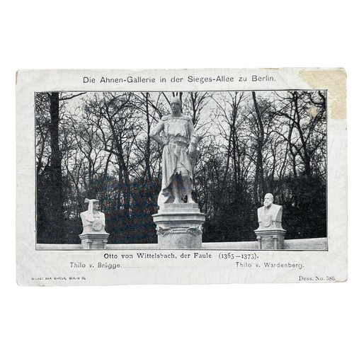 Postkarte berlin siegesallee - berlin,