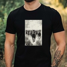 Herren T-Shirt Pferdeherde