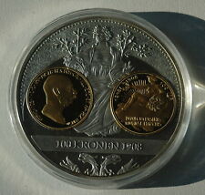 Gigant Medaille - 100 Kronen Österr. Währungsgeschichte - versilbert 137g 70mm