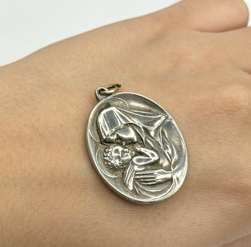 Perl madonna medaille - k.,