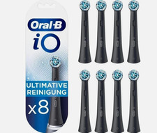 NEW Oral-B iO Ultimative Clean Reinigung Aufsteckbürste - Schwarz, 8er Pack NEU