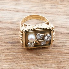 Brillant Ring 585 Gold 14 Kt